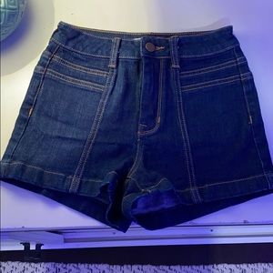 Lottie Moss jean shorts